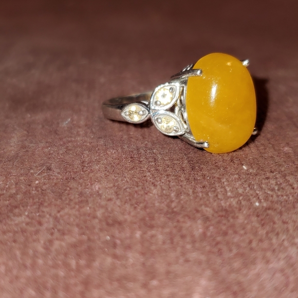 Sterling silver size 11 Jade ring - Picture 4 of 4